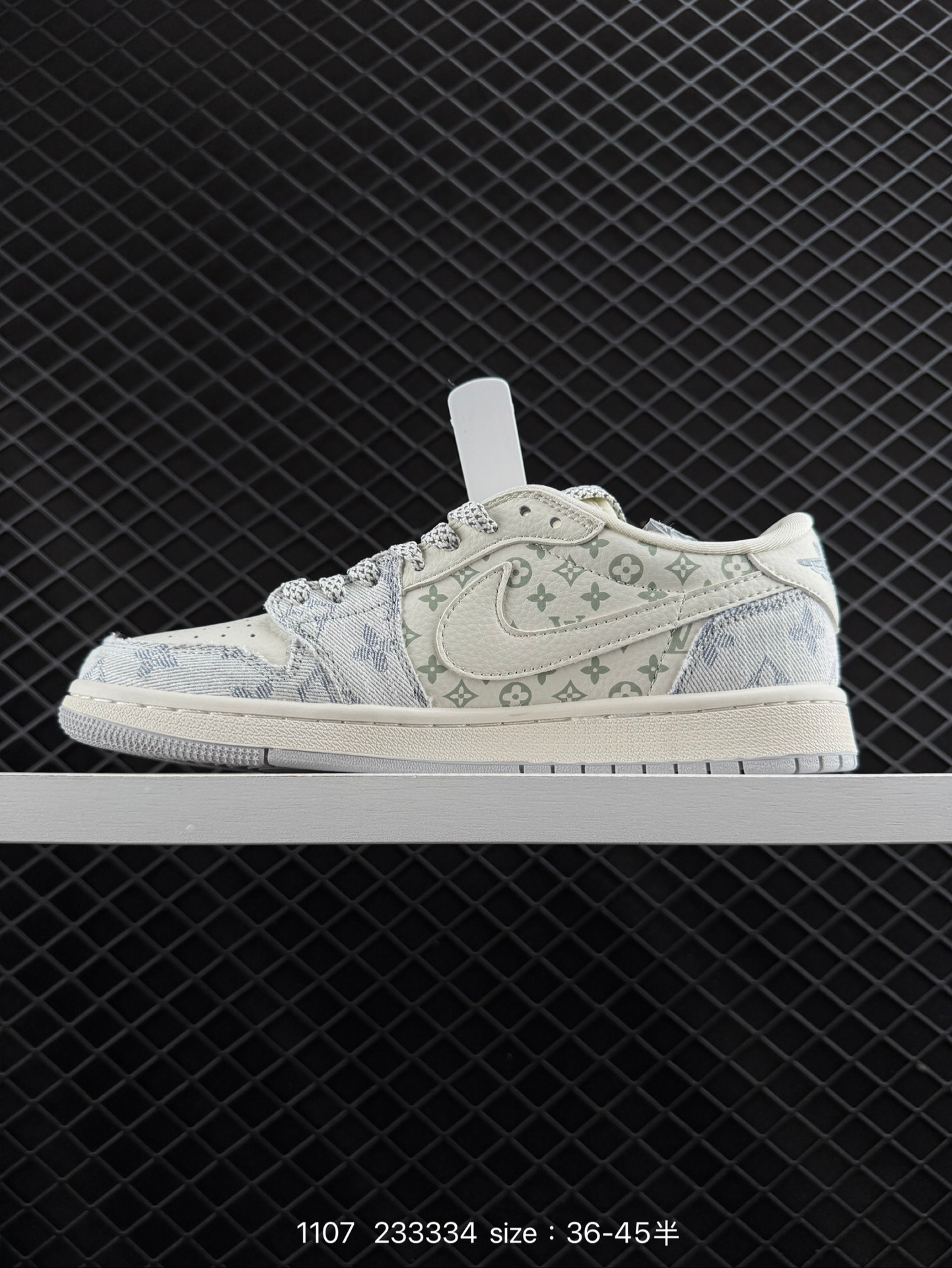 fragment design x Travis Scott x Nike Air Jordan 1 Low OG SP”Black/Green Toe“